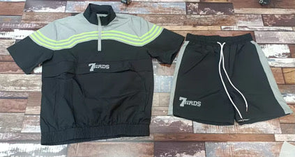 7B Black Short Tracksuit