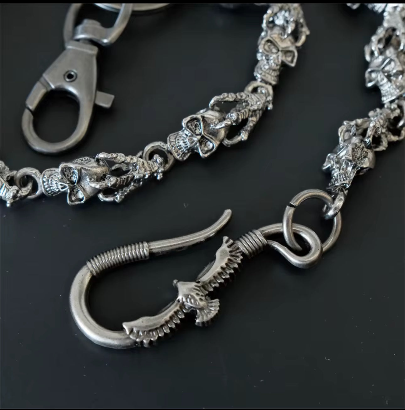 Bird skull Wallet chain