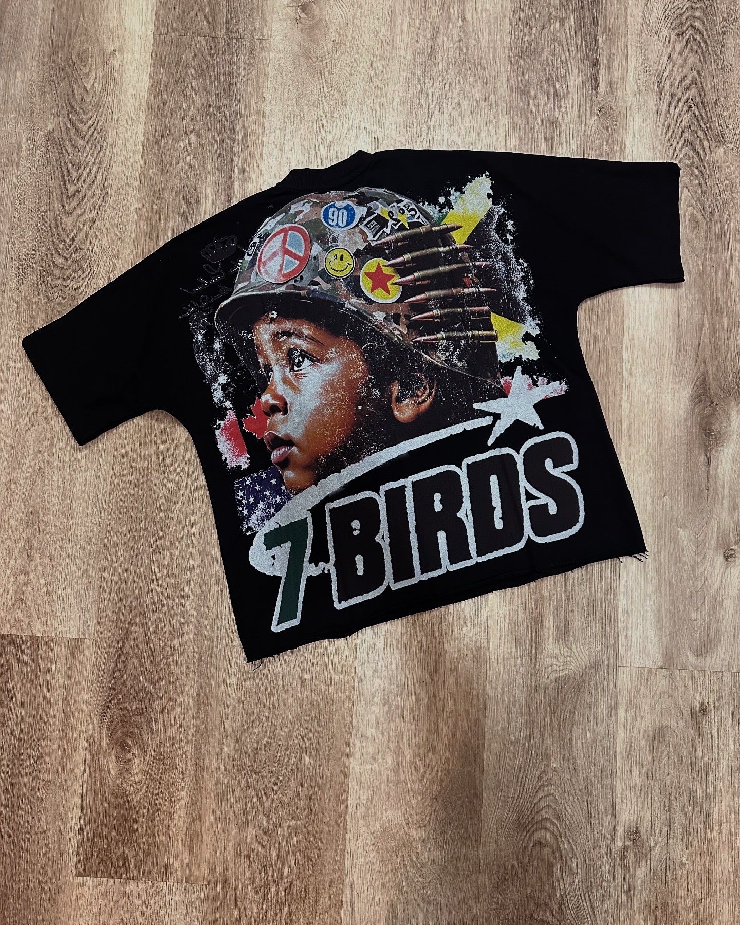 PEACE OVER WAR Black Tee