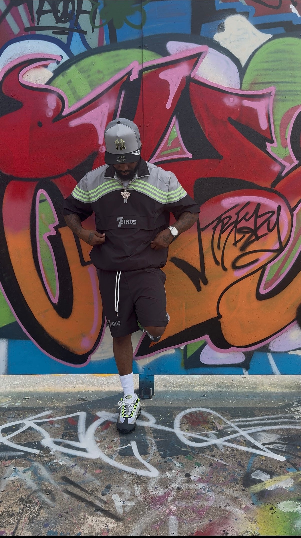 7B Black Short Tracksuit
